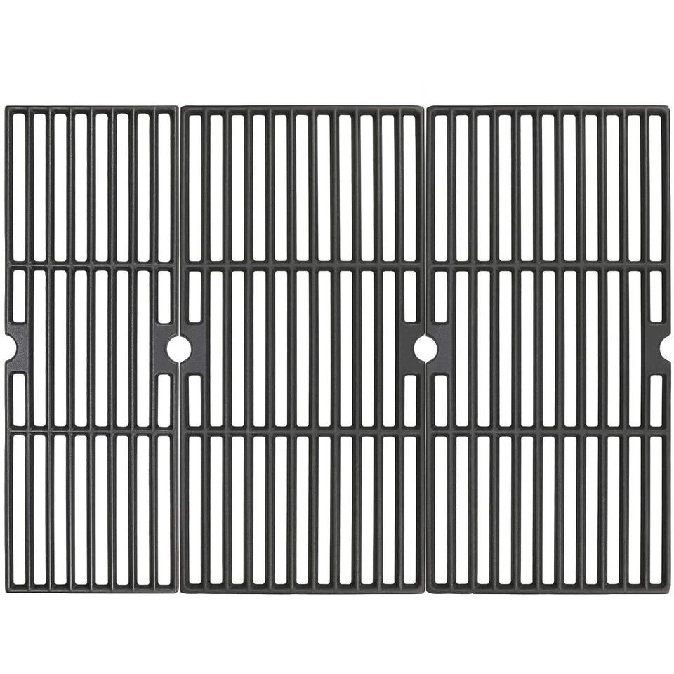 Uniflasy 18-inch grill grate front view shows durable cast iron for even searing.