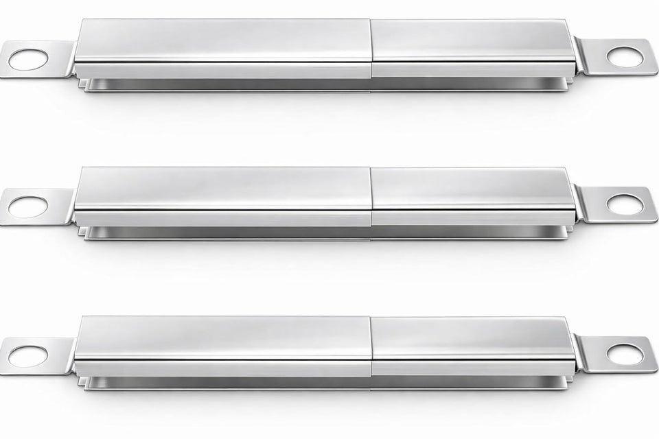 Uniflasy 304 stainless carryover tubes for Char-Broil compatibility, durable and easy to clean.