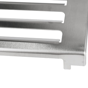 Uniflasy 67060 heat deflector with dimensions view highlights size and fit.