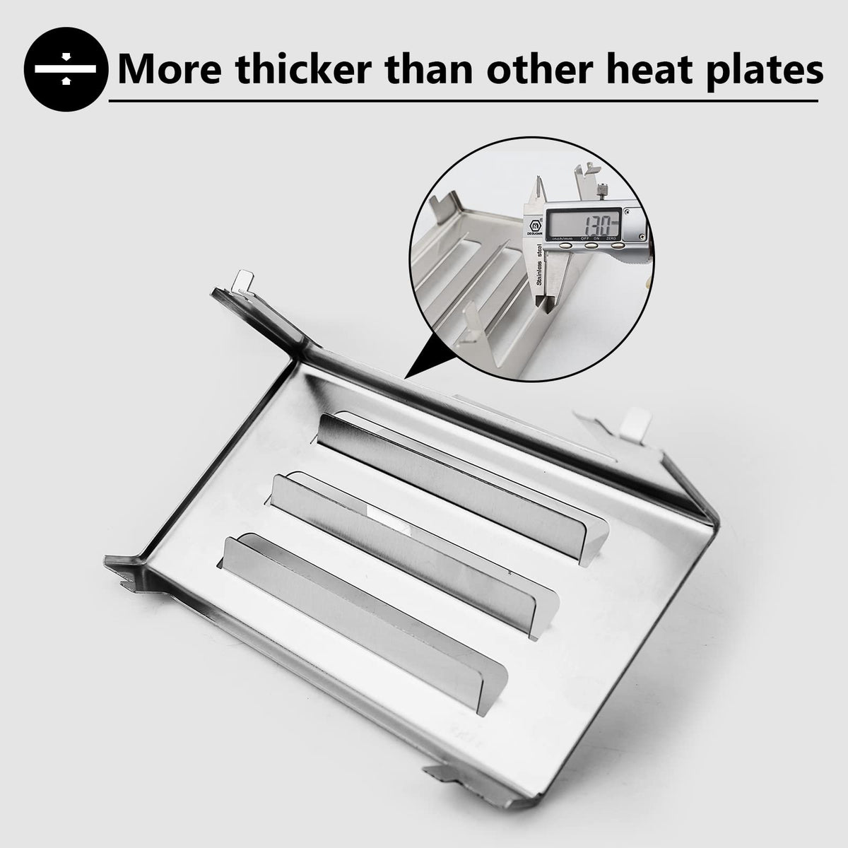 Uniflasy 67060 heat deflector stainless steel build for Weber Spirit II durability.