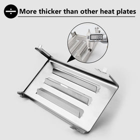 Uniflasy 67060 heat deflector stainless steel build for Weber Spirit II durability.