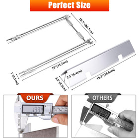 Uniflasy 69785 burner tubes, 3pc set, durable stainless steel for longevity.