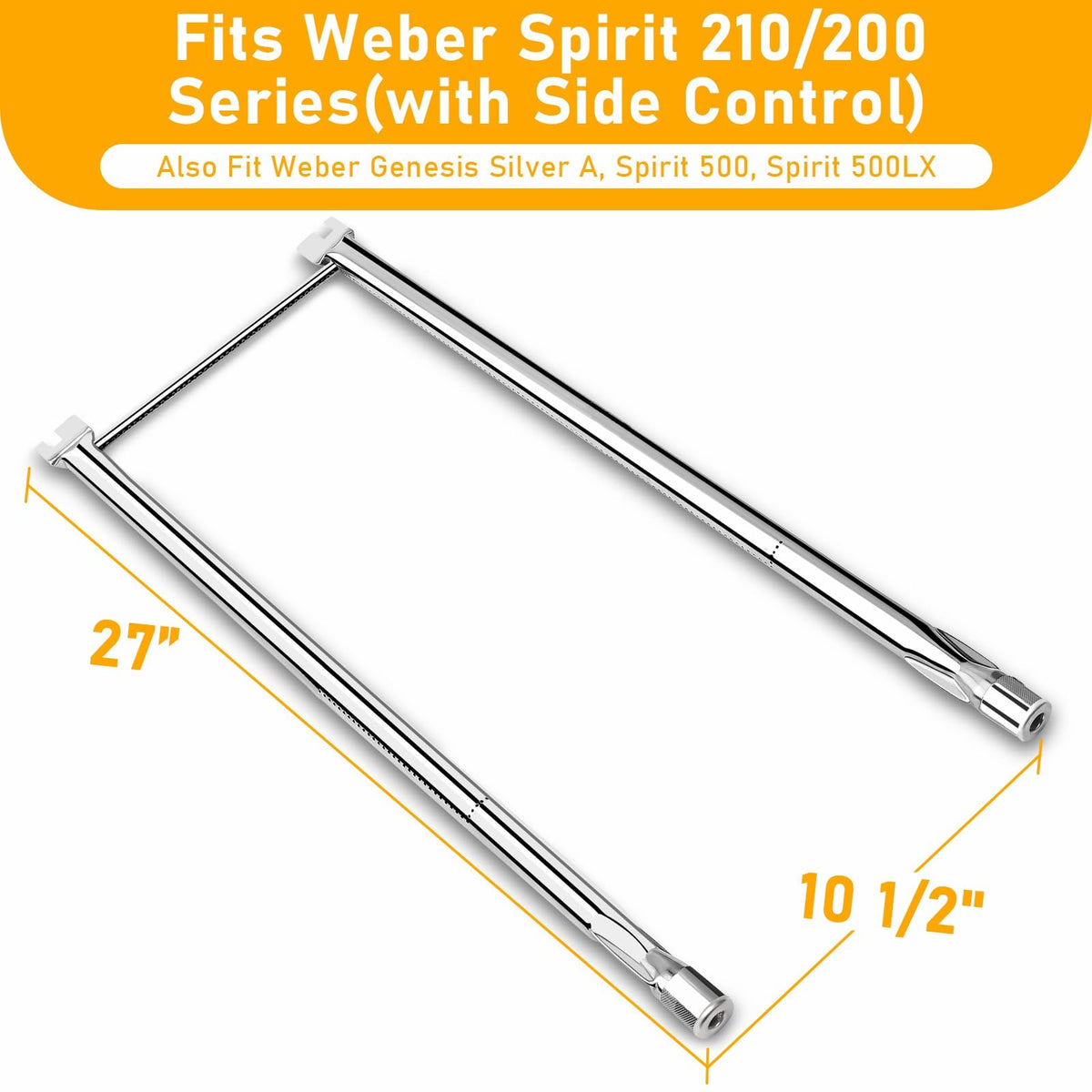 Uniflasy 7507 tubes with side-control fit shown for precise replacement.