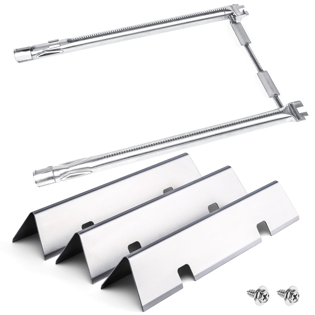 Uniflasy 7635 flavorizer bars, 3pcs, stainless steel, for even heat distribution.
