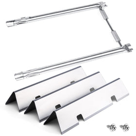 Uniflasy 7635 flavorizer bars, 3pcs, stainless steel, for even heat distribution.