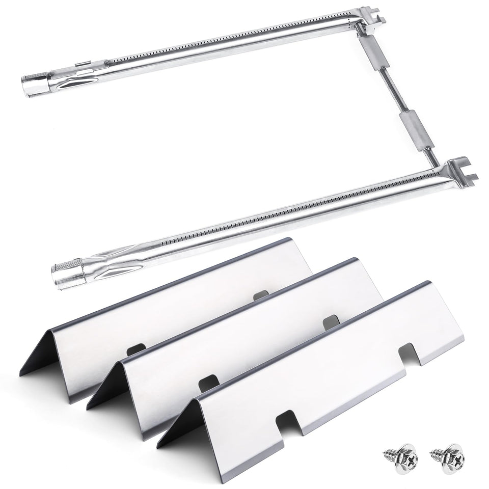Uniflasy 7635 flavorizer bars, 3pcs, stainless steel, for even heat distribution.