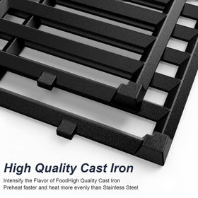 Uniflasy 7637 grill grate dimensions for Spirit E210 and E220 with front control