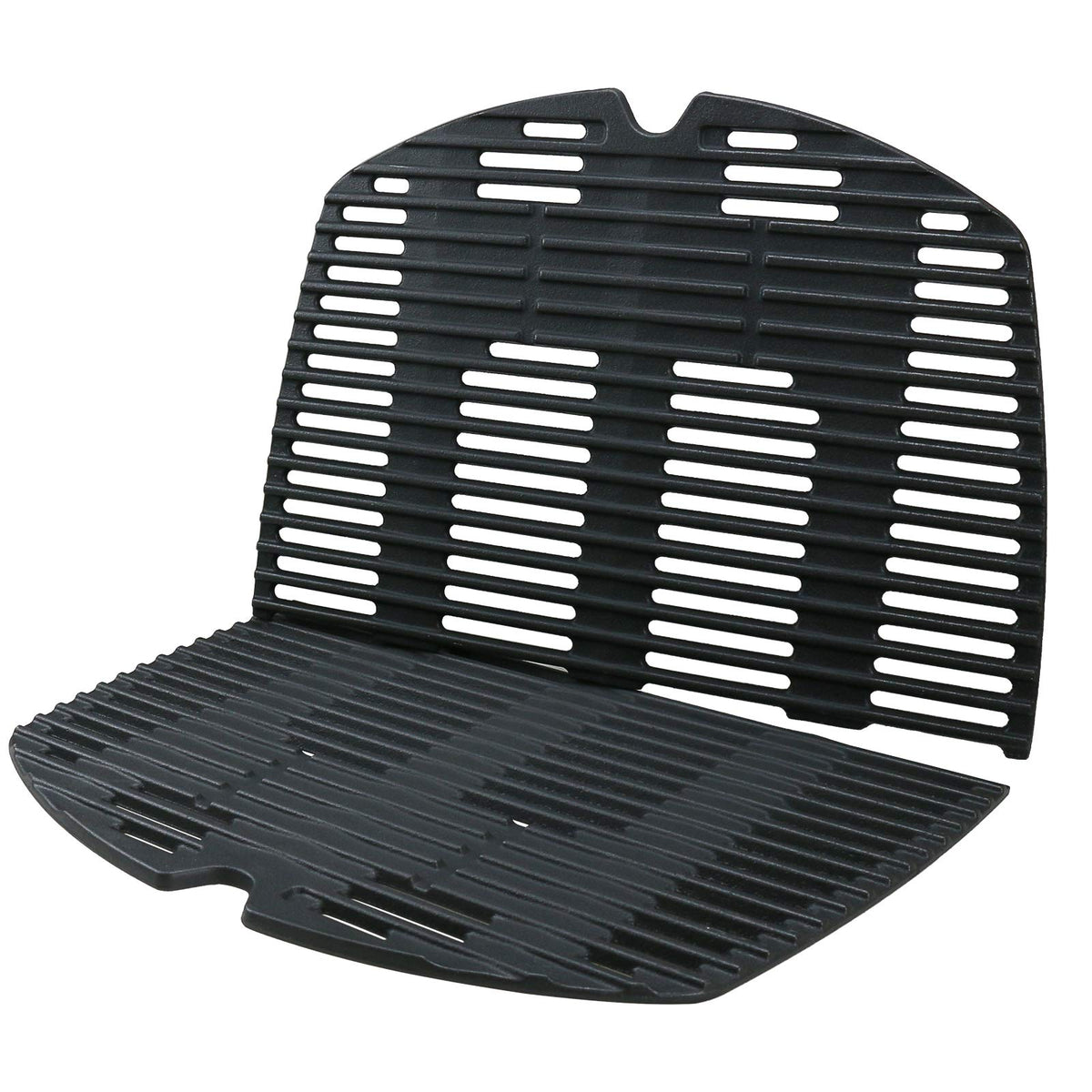Uniflasy 7646 cast iron grates on Weber Q300 deliver even heat for precise searing