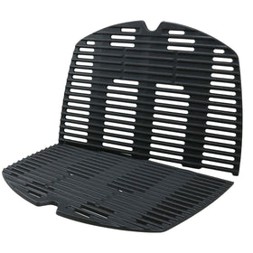 Uniflasy 7646 cast iron grates on Weber Q300 deliver even heat for precise searing