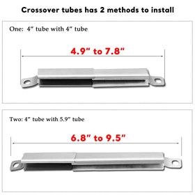 Uniflasy adjustable crossover tubes extend from 5 to 9.5 inches for Kenmore grills