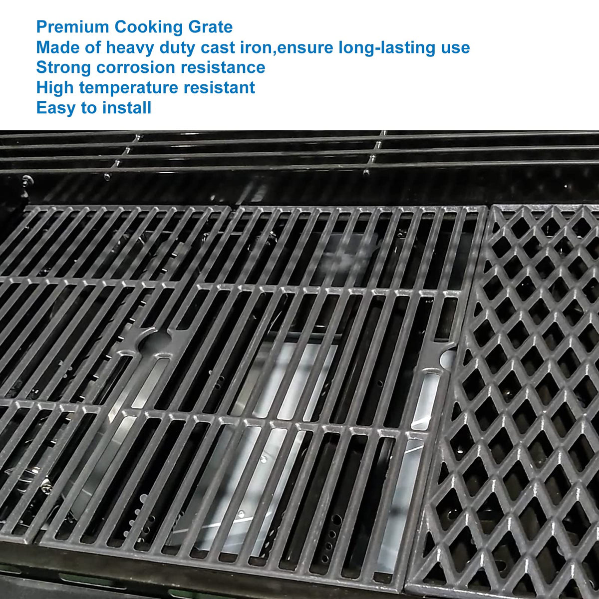 Uniflasy cast iron grate for DGB495SDP delivers consistent temps and strong grill marks.