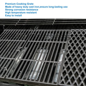 Uniflasy cast iron grate for DGB495SDP delivers consistent temps and strong grill marks.