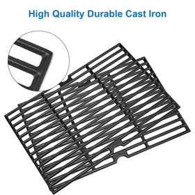 Uniflasy cast iron grate for DGF493BNP promotes robust searing and durable use.