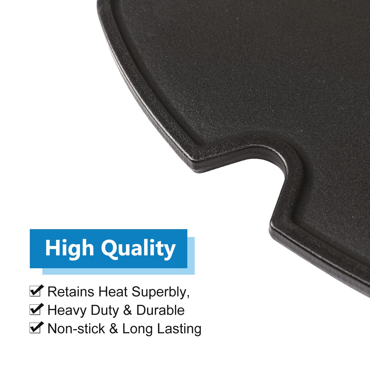 Uniflasy griddle features grease holes for easier cleanup after grilling