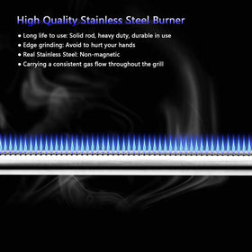 uniflasy-center-burner-17-75in-weber-spirit-balanced-flame for even cooking.