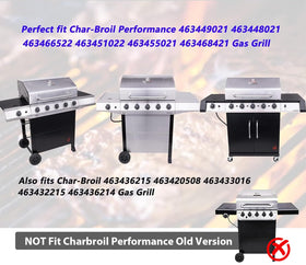 Uniflasy replacement grate for Char-Broil Performance 5-Burner with seamless fit.