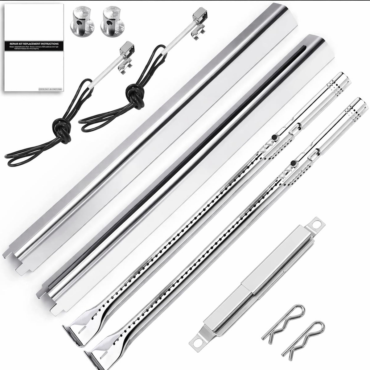 Uniflasy Charbroil 2-burner heat plate for even heat distribution