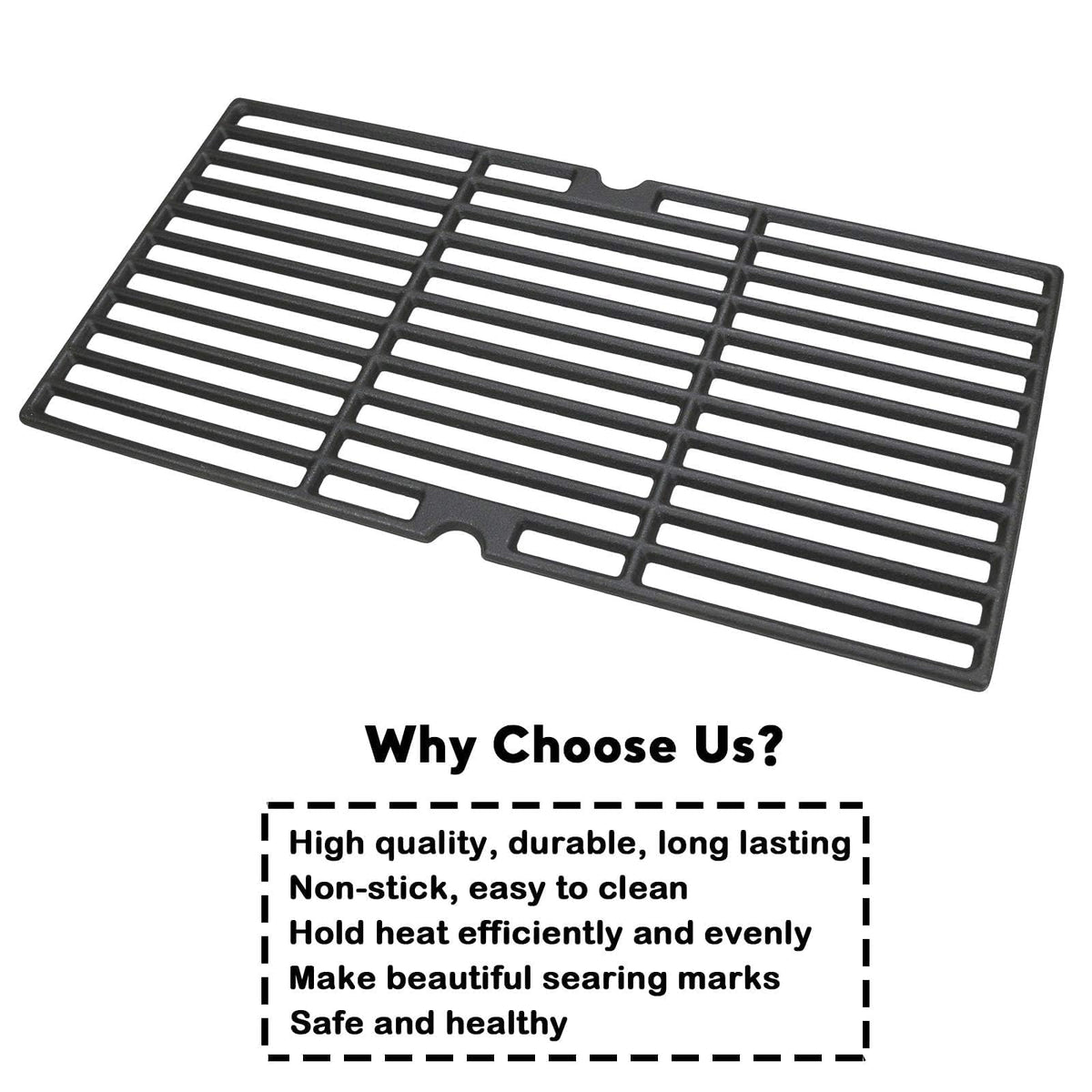 Uniflasy Charbroil 4-burner compatibility grate ready for replacement.