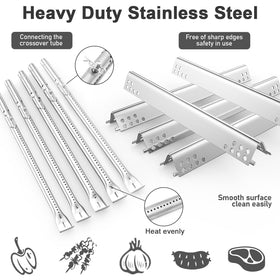 Uniflasy dimension details image shows compatible part sizes for Charbroil models.