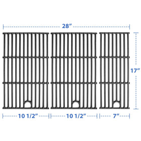 Uniflasy durable cast-iron sear grates retain heat for consistent grilling results.