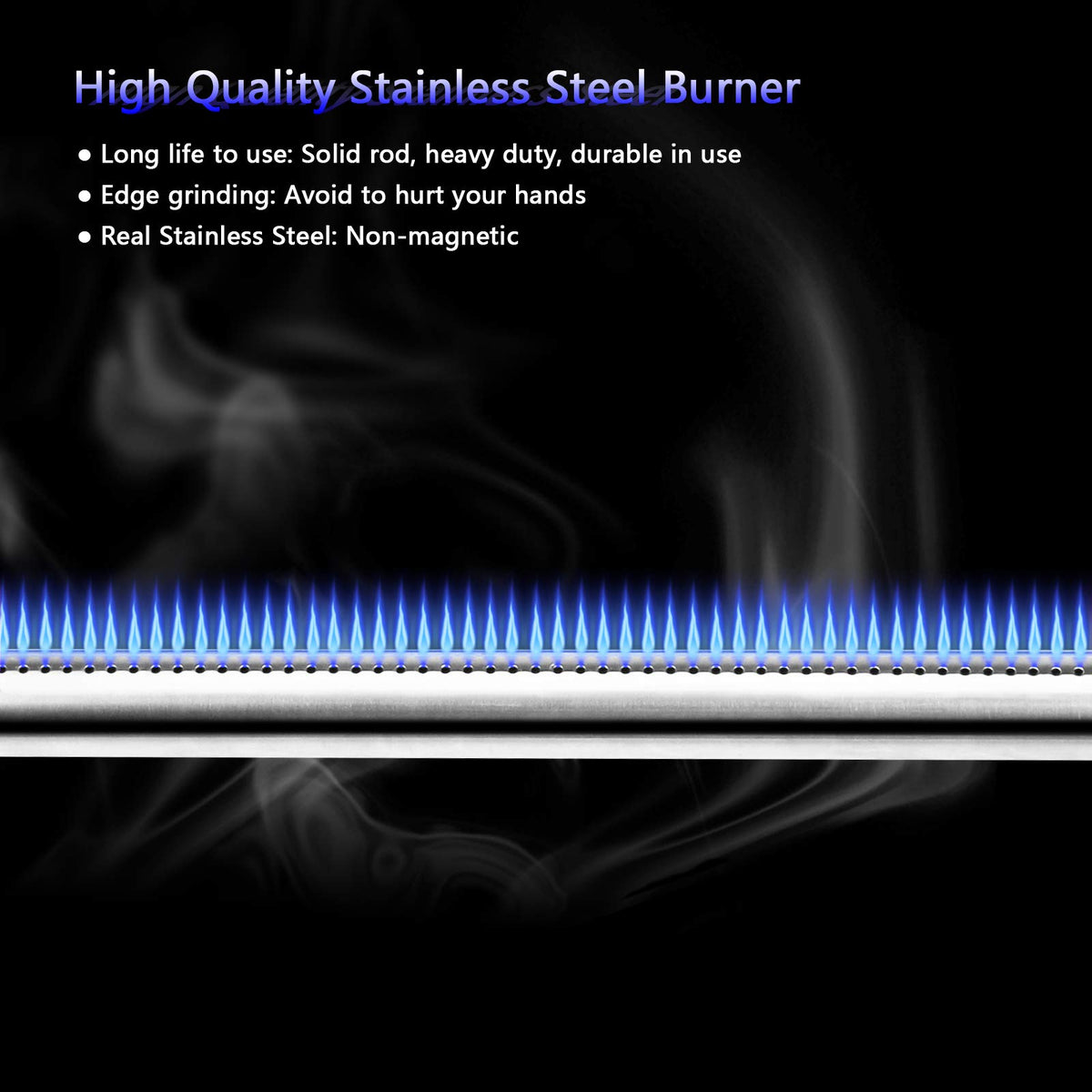 Durable stainless steel construction withstands high heat on Weber grills