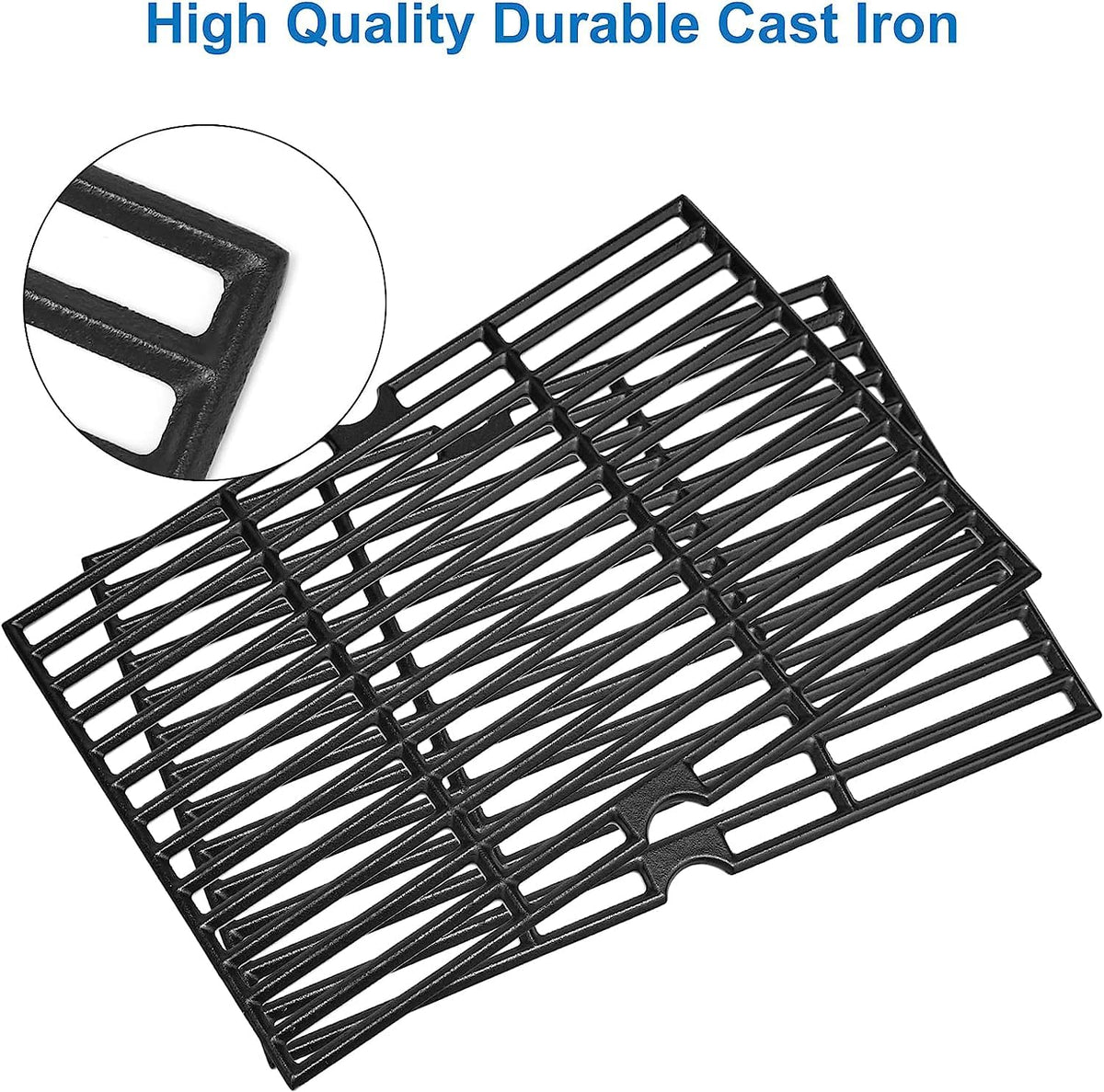 Uniflasy cast iron grate for Dyna-Glo fits securely and heats evenly.