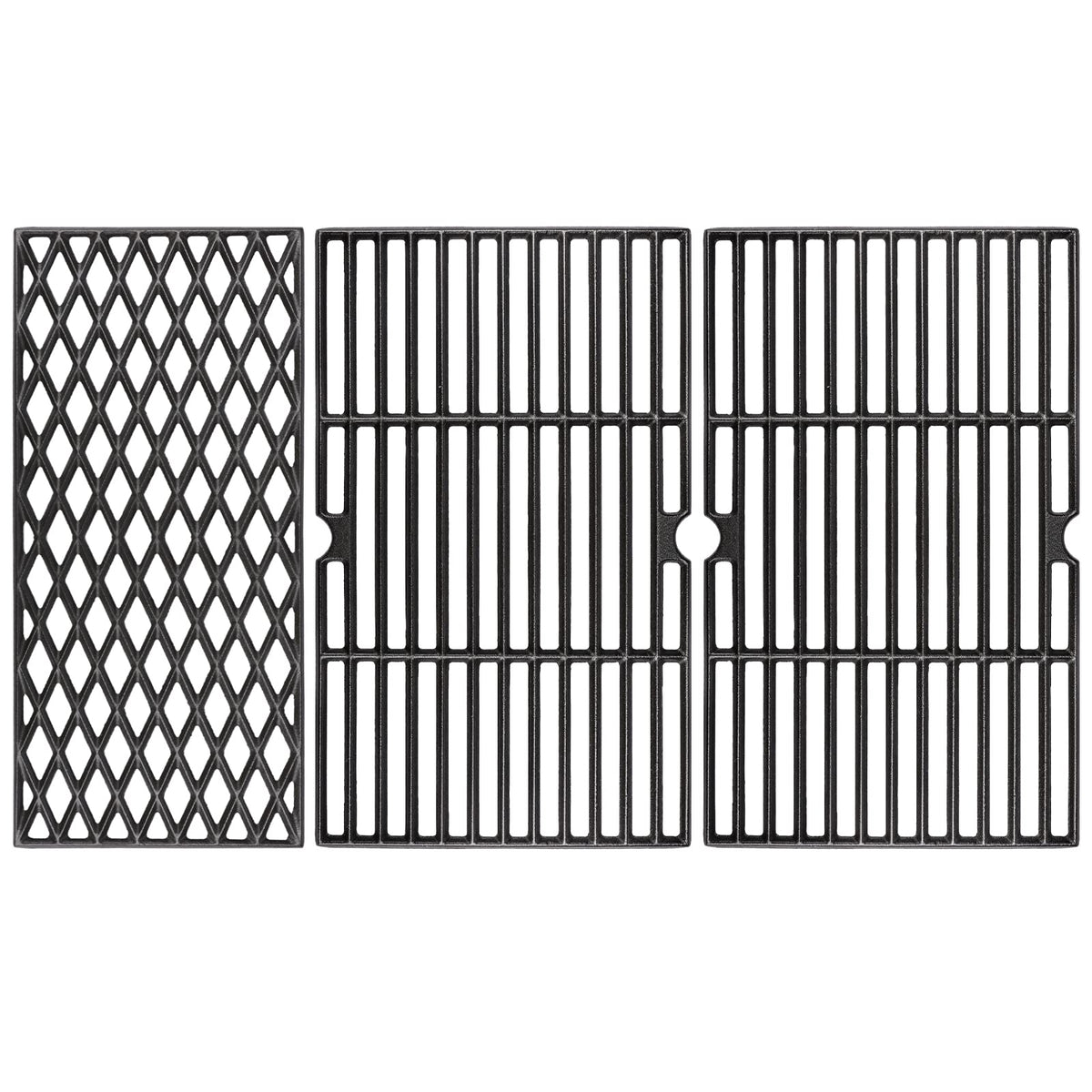 Uniflasy Dynaglo diamond cast iron grate fits four- and five-burner grills for even heating.