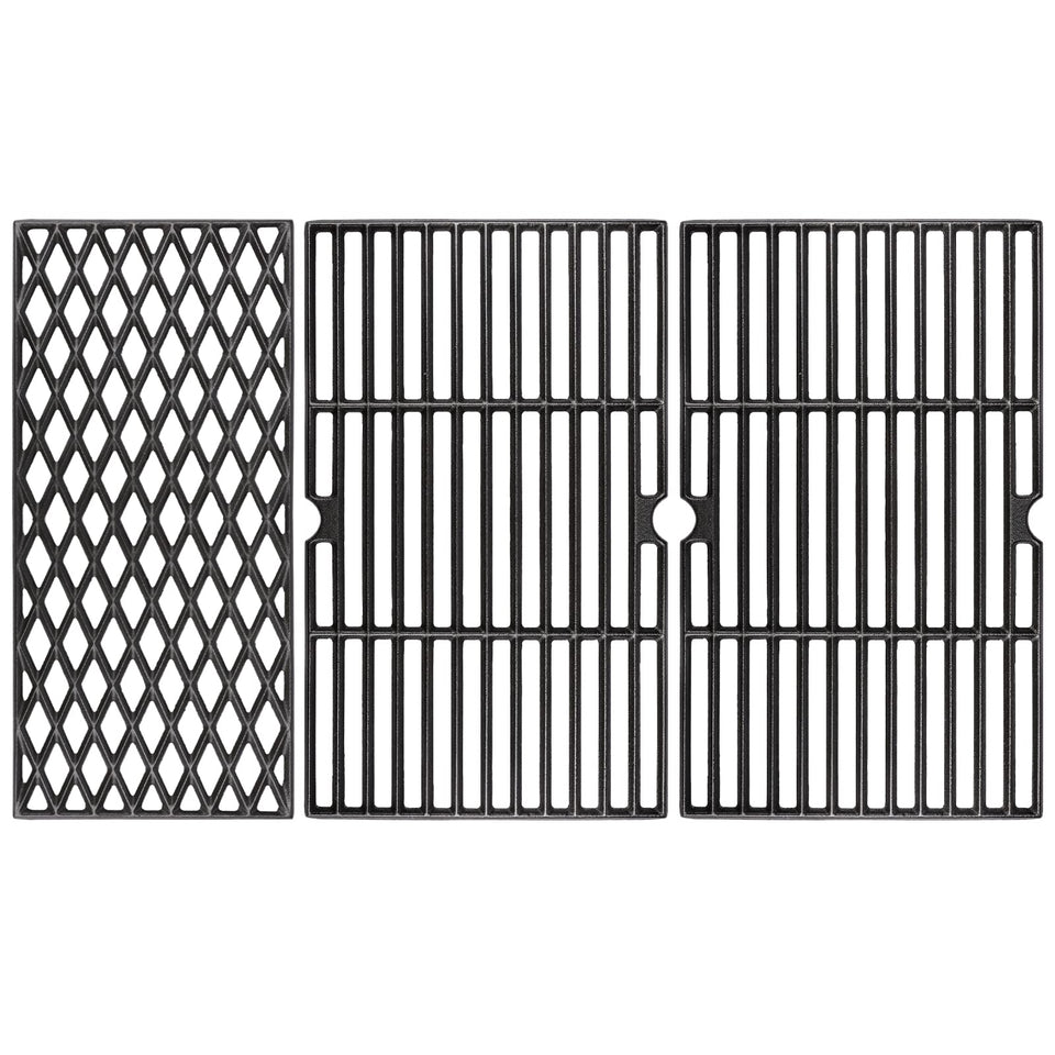 Uniflasy Dynaglo diamond cast iron grate fits four- and five-burner grills for even heating.