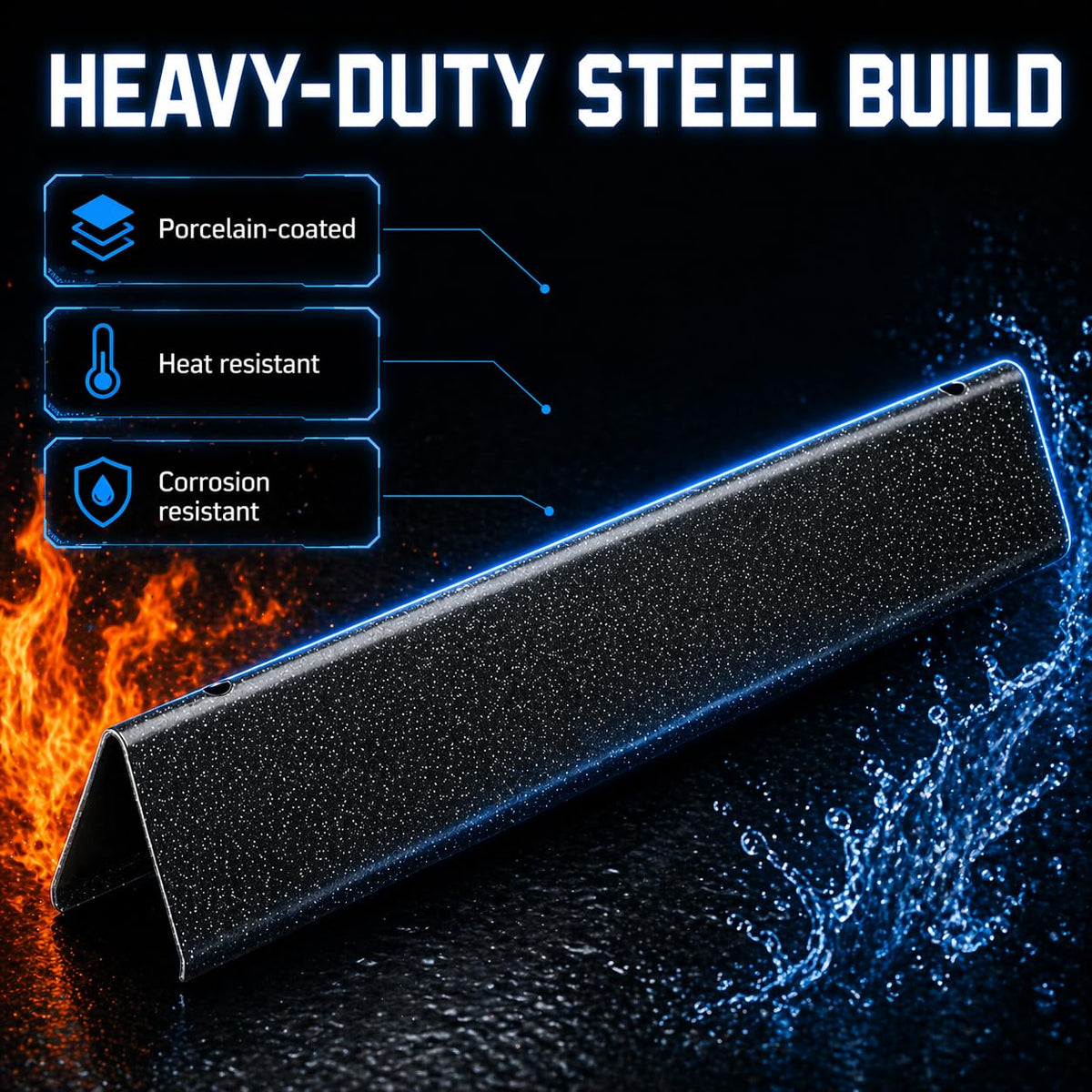 Uniflasy easy-clean flavorizer bars resist sticking and simplify maintenance after grilling.