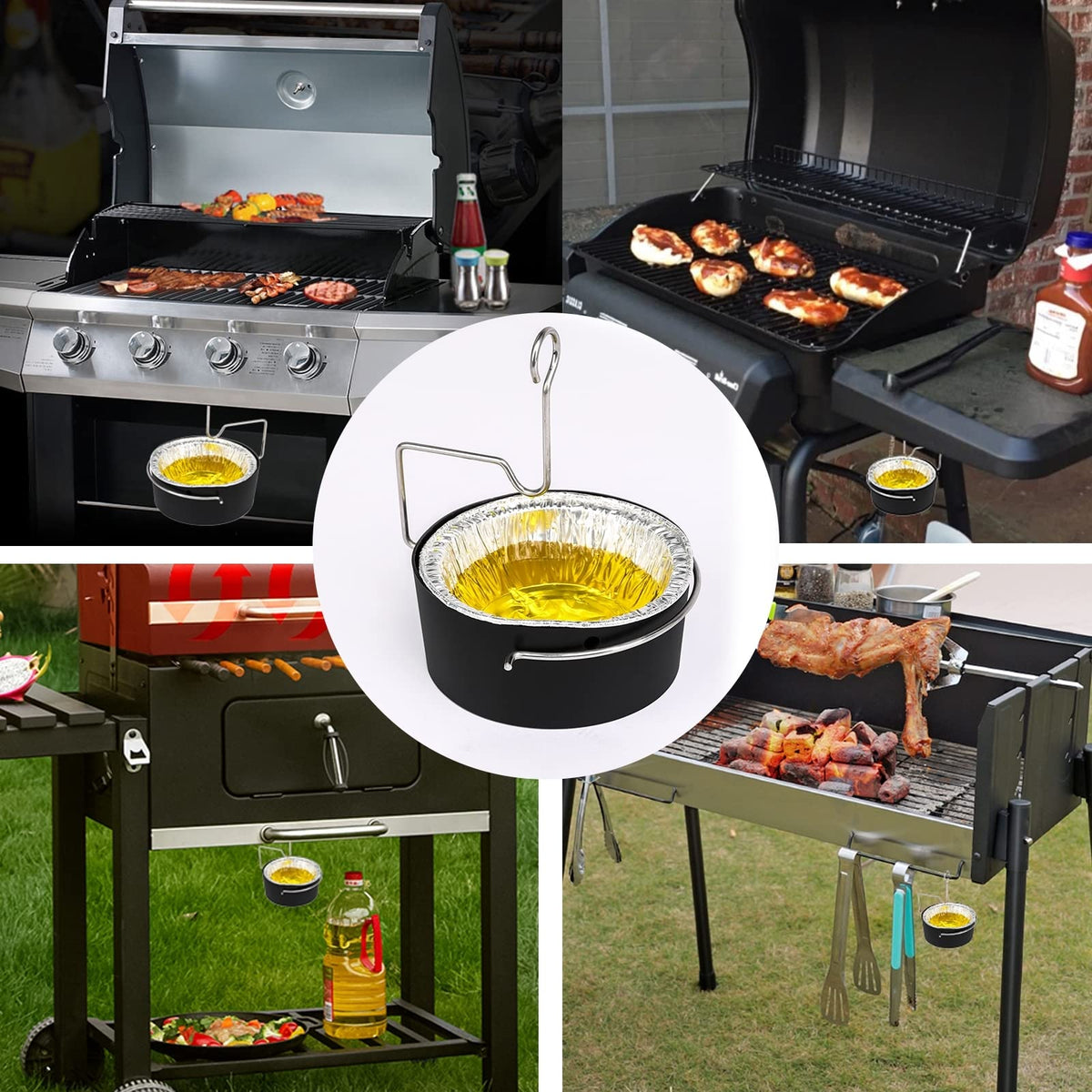 Uniflasy easy‑clean grease cup facilitates quick disposal