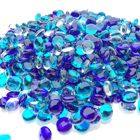 Uniflasy fire glass beads, half-to-one-and-a-half inch, for versatile gas fireplaces.