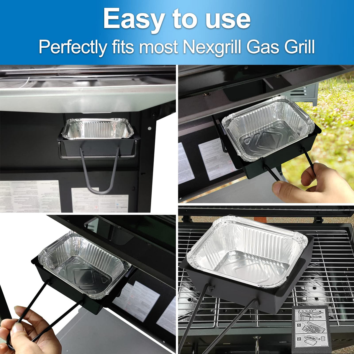 Uniflasy 15-pack foil liner for fast cleanup and mess-free grilling