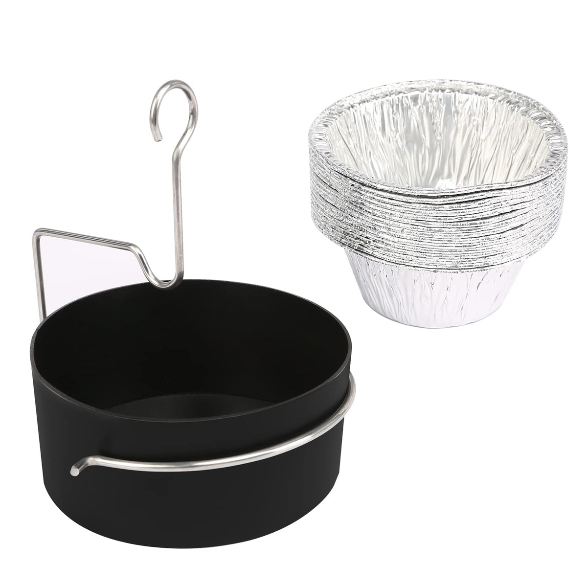 Uniflasy grease tray cup for CharBroil and Kenmore grills keeps drips tidy