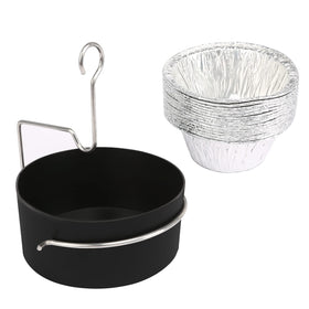 Uniflasy grease tray cup for CharBroil and Kenmore grills keeps drips tidy