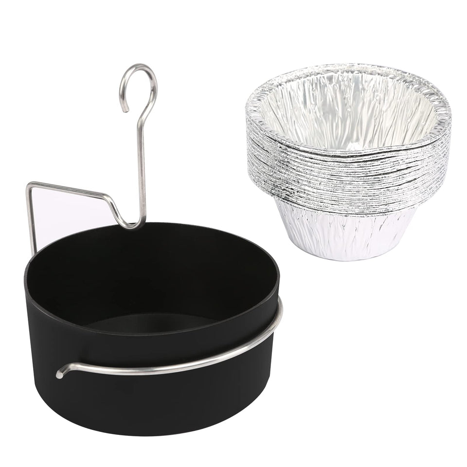 Uniflasy grease tray cup for CharBroil and Kenmore grills keeps drips tidy