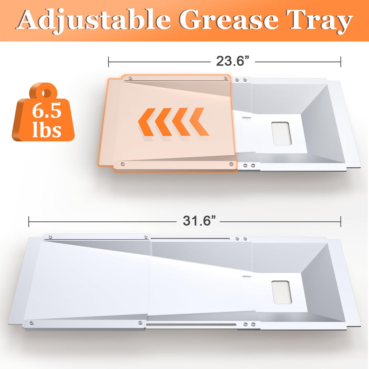 Uniflasy three-stage channel directs grease toward bottom hole