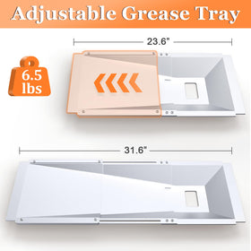 Uniflasy three-stage channel directs grease toward bottom hole