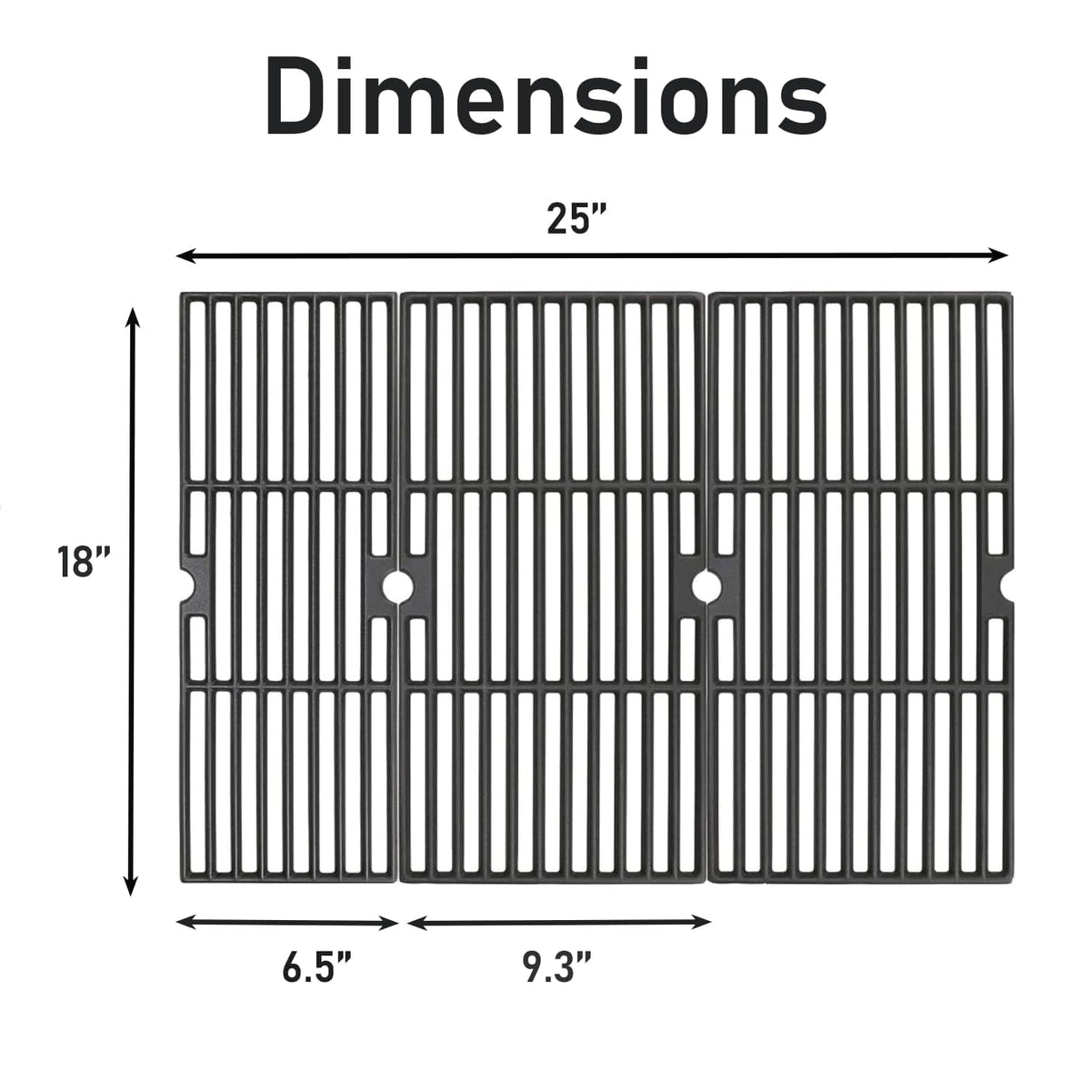 Uniflasy grill grate with even heat retention for consistent cooking.
