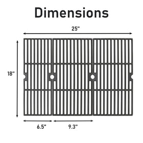 Uniflasy grill grate with even heat retention for consistent cooking.