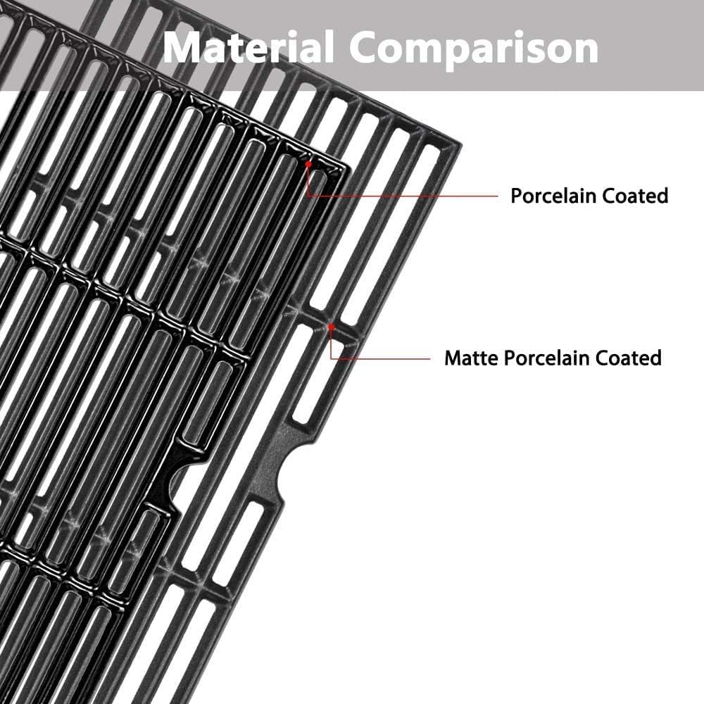 Uniflasy heavy-duty iron grate delivers crisp sear marks.
