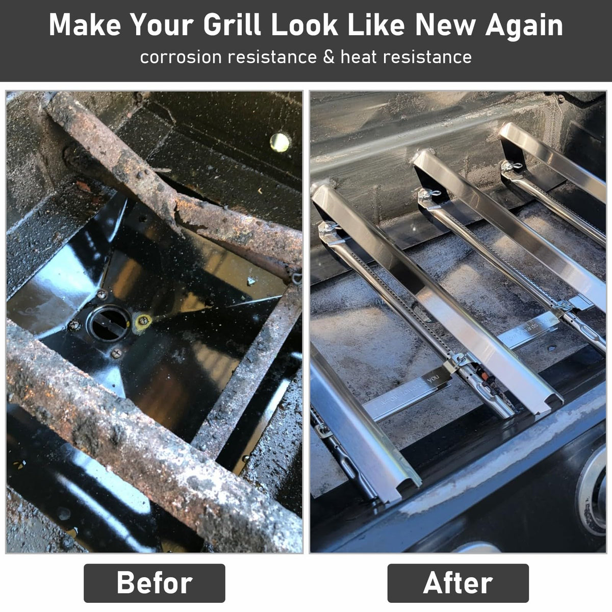 Durable heat plates with smooth surface for easy cleaning.