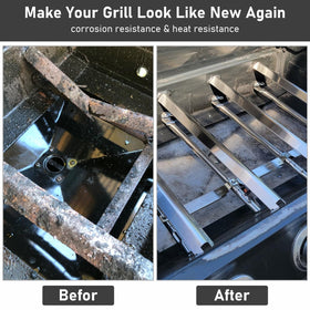 Durable heat plates with smooth surface for easy cleaning.
