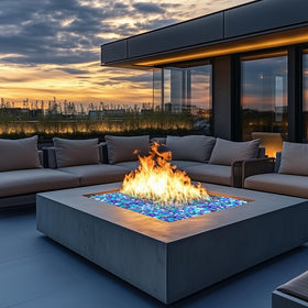 Uniflasy heat-resistant glass beads, safe and durable for decor.