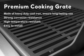 Uniflasy 17.5x11.9 inch grate fit for popular Weber models.