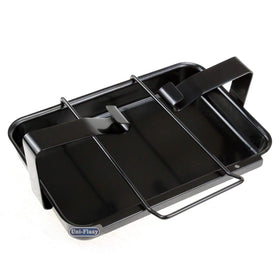 Uniflasy heavy-duty steel drip pan close-up highlighting durability