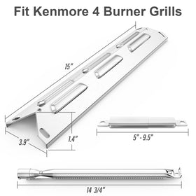 Uniflasy Kenmore adjustable crossover tubes adapt to multiple grill models.