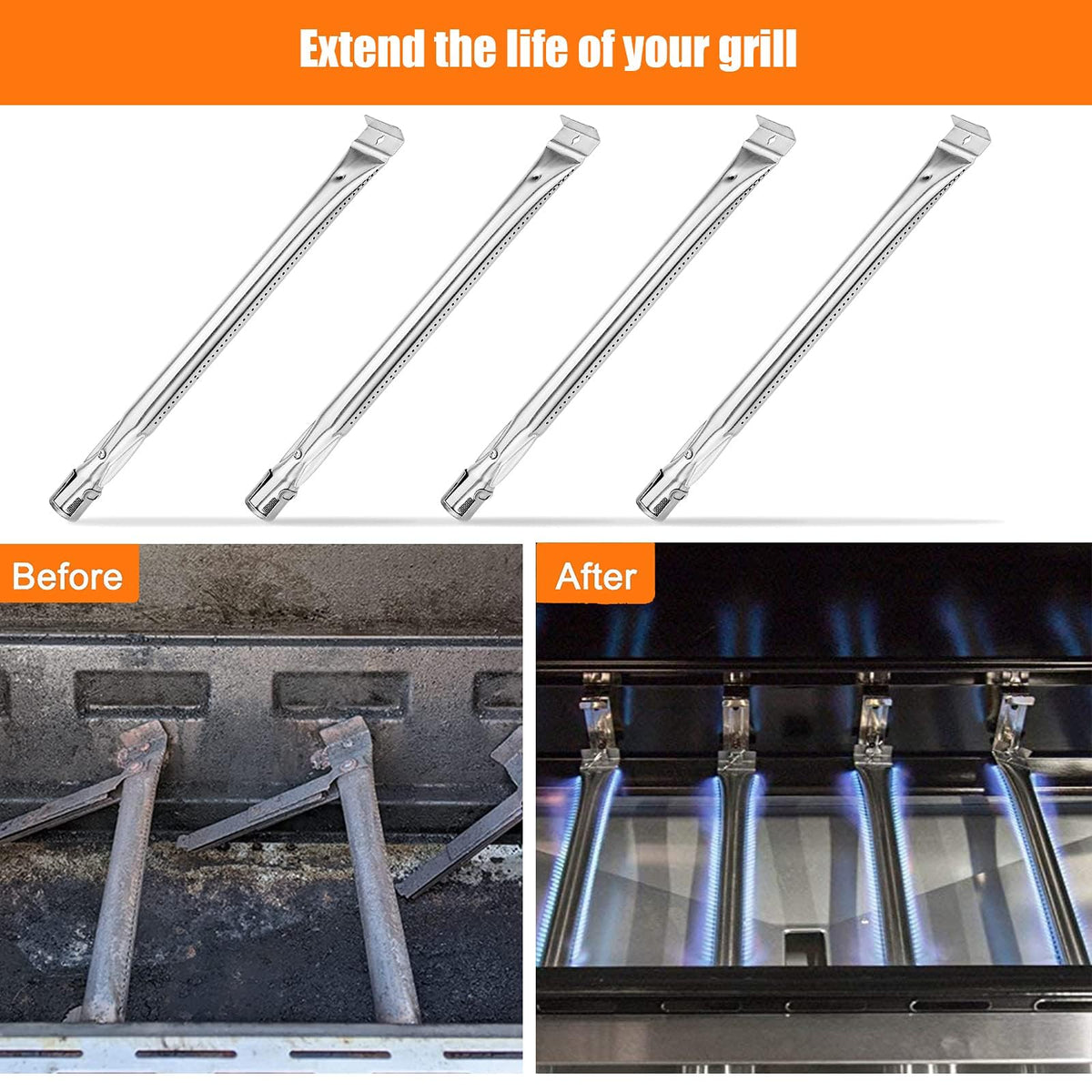 Uniflasy Kenmore stainless steel material resists corrosion and heat.