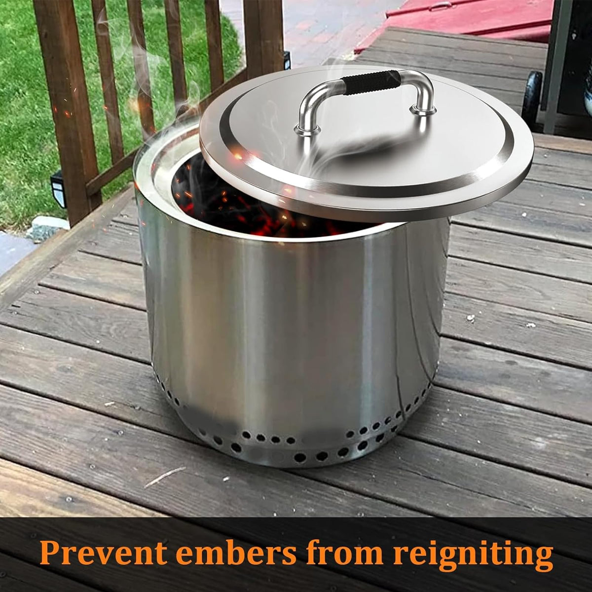 Uniflasy lid with heat-resistant handle enables safe lid operation