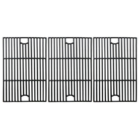 Uniflasy Nexgrill 6-burner cast-iron grates provide durable heat for searing.