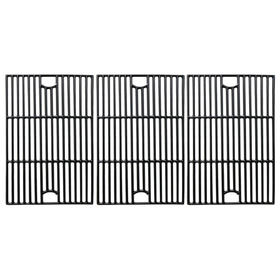 Uniflasy Nexgrill 6-burner cast-iron grates provide durable heat for searing.